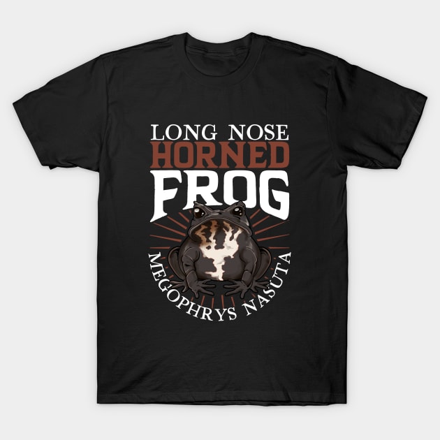 Long Nose Horned Frog T-Shirt by Modern Medieval Design